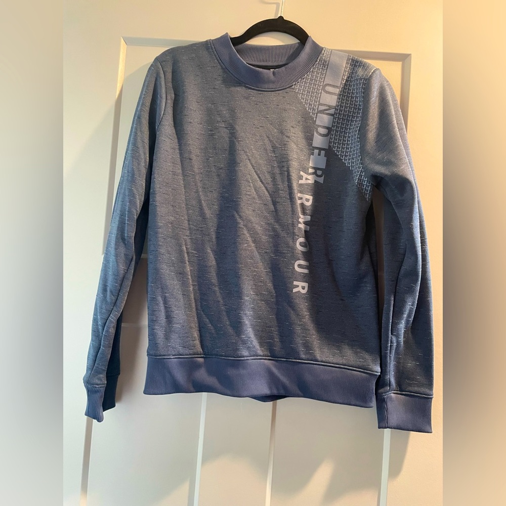 Medium Blue Fleece Under Armour Sweater. Like new.